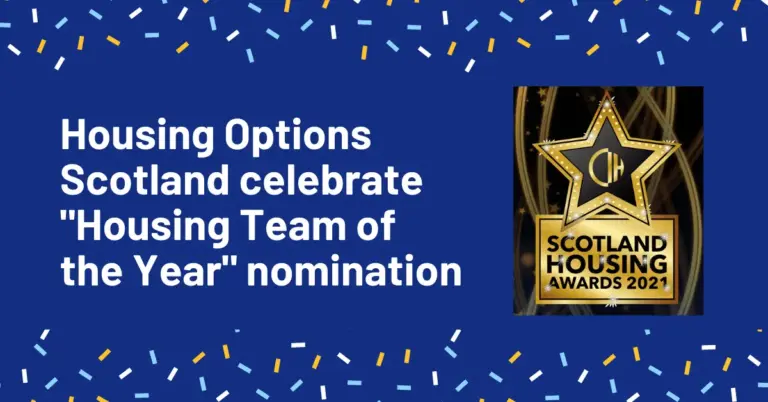 Housing Options Scotland nominated for “Housing Team of the Year”