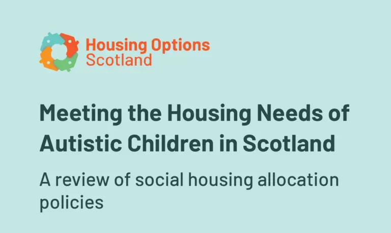 New research examines how social landlords are meeting the housing needs of autistic children